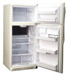 The EZ-Freeze EZ-19 Cu. Ft. propane gas fridge/freezer combo unit. Now Available in White, Black, Bisque, or Stainless Steel finishes.
