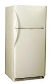 The EZ-Freeze EZ-19 Cu. Ft. propane gas fridge/freezer combo unit. Now Available in White, Black, Bisque, or Stainless Steel finishes.