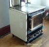 Margin Stoves, Flame View Heater, wood cook stove, side view