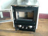 Margin Stoves, Flame View Heater, wood cook stove, front view