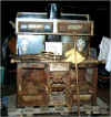 stove,woodstove, cookstove, parlor stove,weld, cast iron, kitchen, glenwood ,universal, vintage appliance, refrigerator, deco, cook stove, gas stove,magic chef, chambers, okeefe & merit, garland, parlor stove, cook stove, restoration, home comfort, round oak, charter oak, florence hot blast, vintage antique, black and nickel, wood/gas, kalamazoo  perfection, roper, tappen, bemment, base burner, cylinder stove, pot belly, franklin, salesman sample, recast, reproduction, porcelain, nickel, primitive, self sufficient, log cabin, period, weld cast iron, kitchen, glenwood, universal, vintage appliance, refrigerator,  deco, cook stove, gas, stove, museum quality, museum, iron,  iron cast, cast Victorian,  restore, restore gas, gas